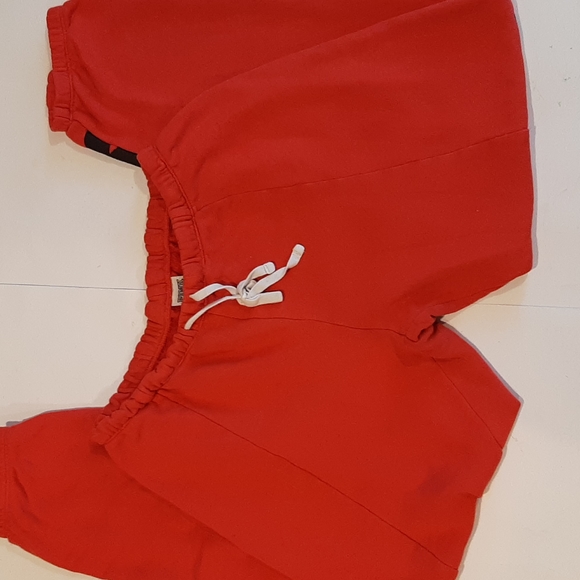 Women's Size S Victoria's Secret Pink Jogger Pants Orange/Black - Picture 1 of 12